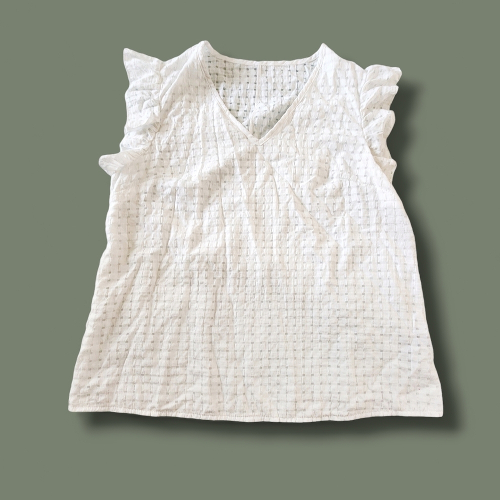 Shein white blouse size 1XL